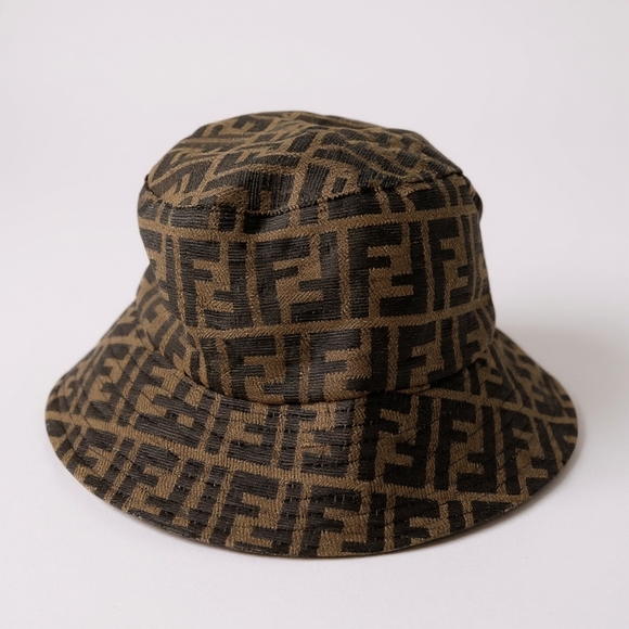 Black and Brown Monogram Bucket Hat - Unisex - Picture 3 of 4